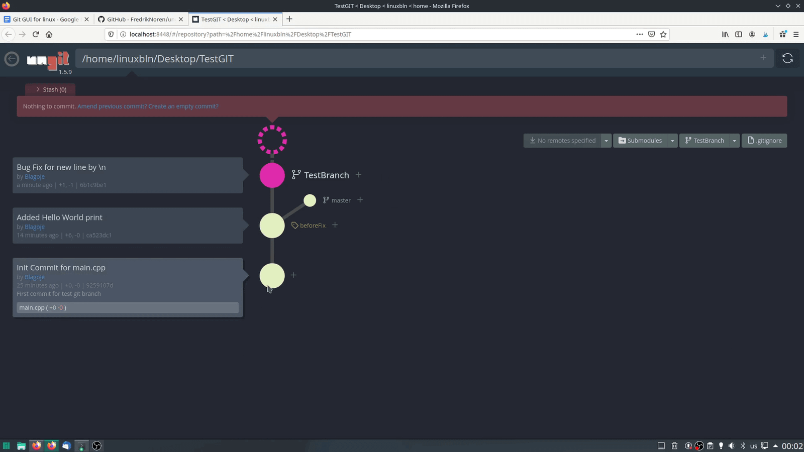 GIT GUI for Linux | Easy and simple Git GUI for Linux