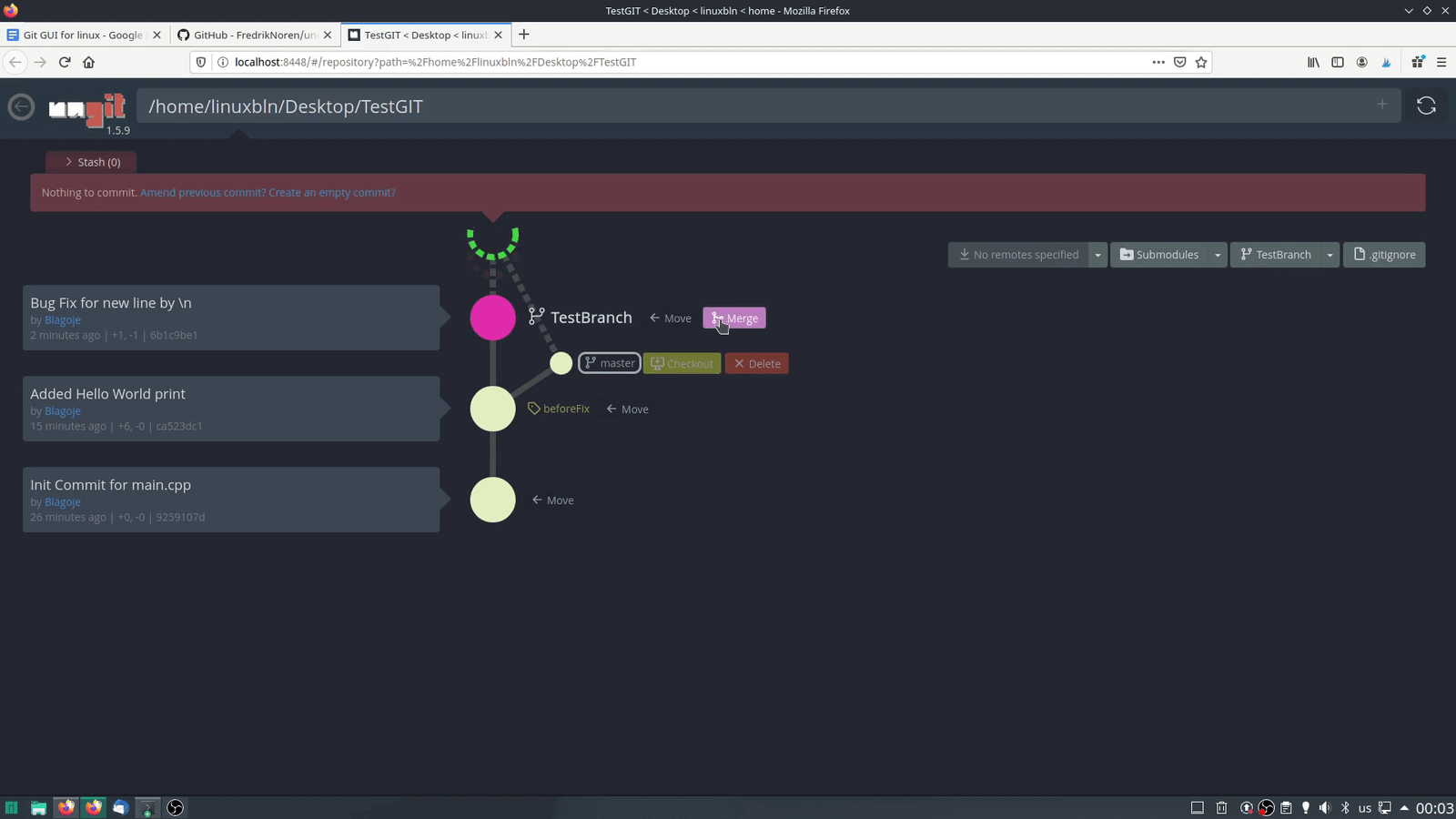 GIT GUI for Linux | Easy and simple Git GUI for Linux