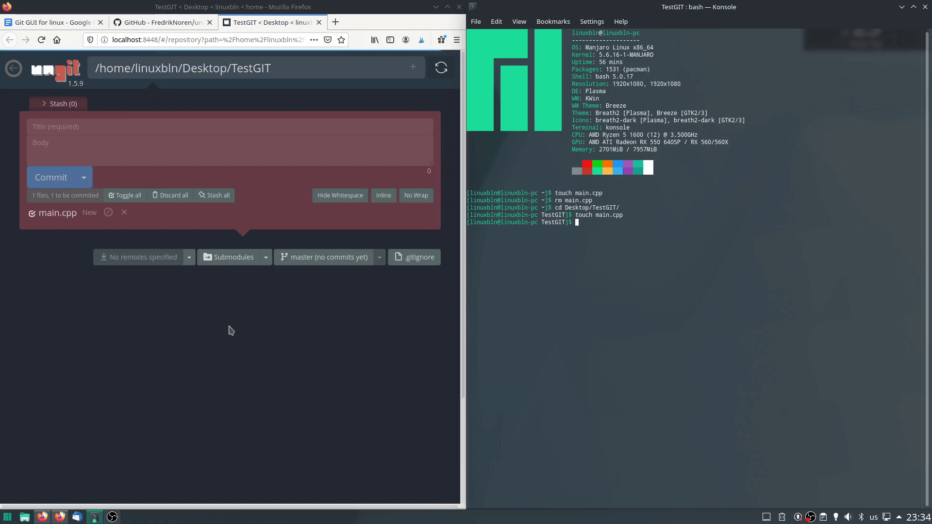 GIT GUI for Linux | Easy and simple Git GUI for Linux